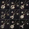 Mother holding her child necklace and earrings set ins cross-border fashion 18K gold love geometric simple three-piece jewelry set