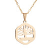 European and American cross-border new style Rabbit Paper Crane Pendant Necklace Earrings Jewelry Set Retro 18K Gold Plating Wholesale