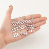 European and American new angel digital necklace ins female niche digital number 111-999 stainless steel light luxury sweater chain