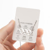 European and American new angel digital necklace ins female niche digital number 111-999 stainless steel light luxury sweater chain