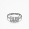 Amazon Lucky Number Angel 111-999 Open 18K Gold Ring Memorial Gift Stainless Steel Men's and Women's Ring