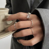Korean version of ins butterfly ring for women, versatile niche design, hot girl adjustable index finger, niche high-end sense