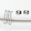 Earrings New European and American Personalized Creative Geometric Earrings Cross-border Simple Stainless Steel Earrings Earrings Manufacturer Wholesale
