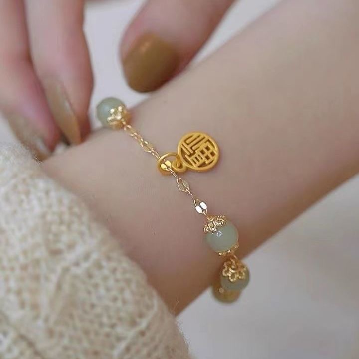 This life has a dream palace bell ringing bracelet, clear retro ins niche design gift, high-end couple bracelet