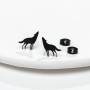 Korean fashion French stainless steel new cute animal earrings ins personality wolf earrings feminine temperament wholesale