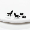Korean fashion French stainless steel new cute animal earrings ins personality wolf earrings feminine temperament wholesale