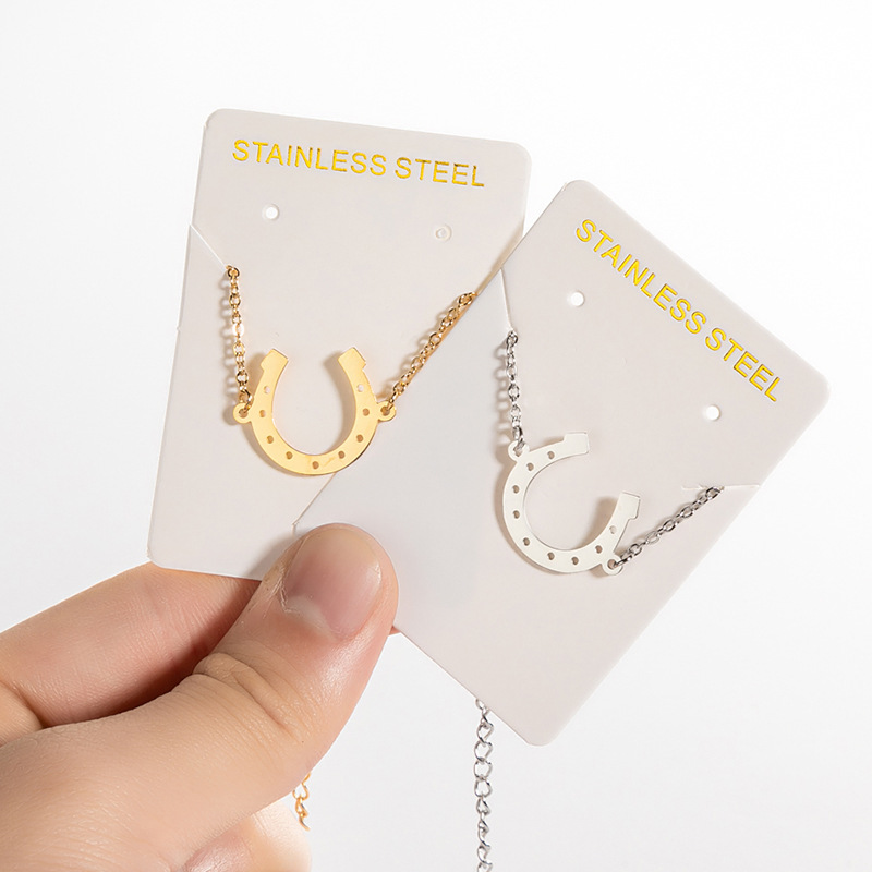 European and American fashion U-shaped horseshoe pendant bracelet ins female design niche simple personality animal bracelet wholesale