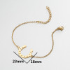 European and American fashion U-shaped horseshoe pendant bracelet ins female design niche simple personality animal bracelet wholesale