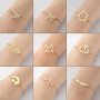 European and American cross-border cute animals birds butterflies moon cats couple bracelets non-fading bracelet design niche wholesale