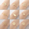 Simple European and American cross-border new ins fashion tree of life flower stamen bracelet fashion personalized feather hand jewelry