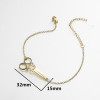 European and American retro new versatile accessories personalized opening scissor shape bracelet fashion ladies bracelet wholesale in stock