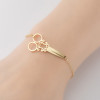 European and American retro new versatile accessories personalized opening scissor shape bracelet fashion ladies bracelet wholesale in stock