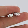 Foreign trade cross-border new jewelry fashion simple cute small animal earrings ins cat rabbit piercing earrings