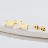 Summer new cute little animal dachshund dog earrings for women ins style personalized simple earrings cross-border spot wholesale