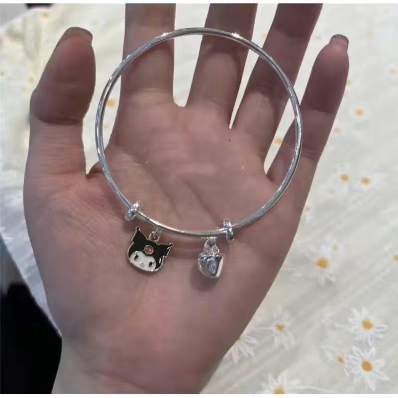 Douyin Bracelet Kuromi Sanrio Cinnamon Dog Japanese Cute Cartoon Matching Bracelet to Give Your Girlfriend 520 Gift