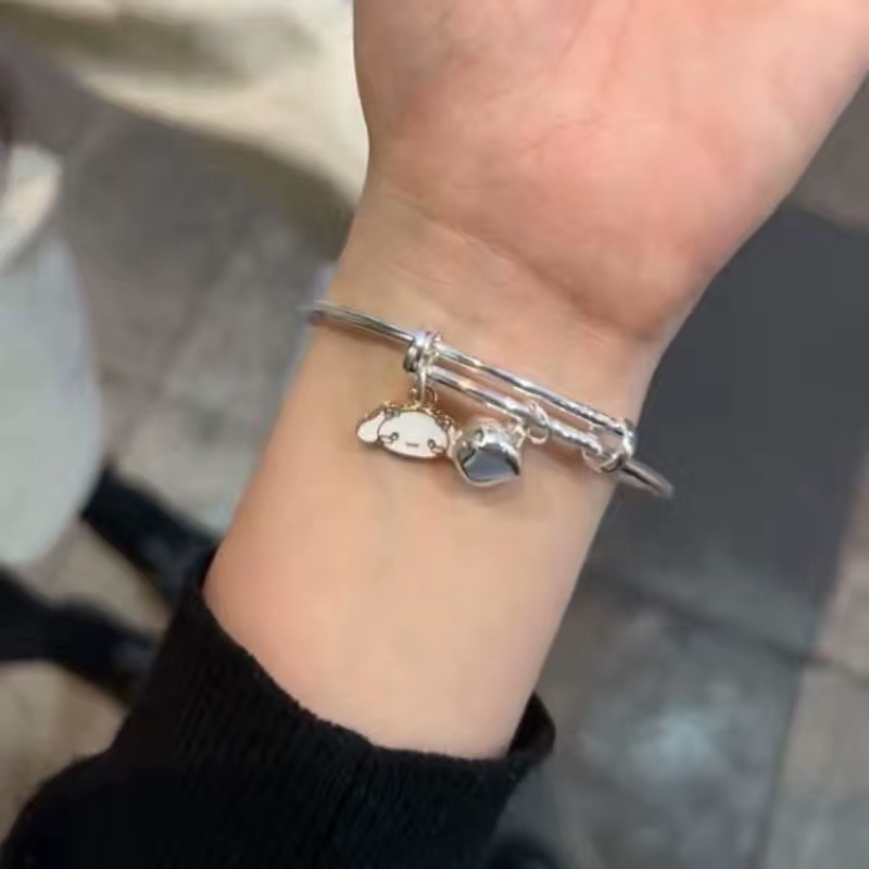 Douyin Bracelet Kuromi Sanrio Cinnamon Dog Japanese Cute Cartoon Matching Bracelet to Give Your Girlfriend 520 Gift