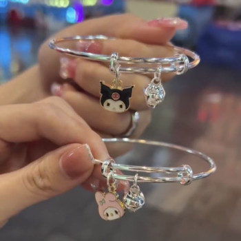 Douyin Bracelet Kuromi Sanrio Cinnamon Dog Japanese Cute Cartoon Matching Bracelet to Give Your Girlfriend 520 Gift