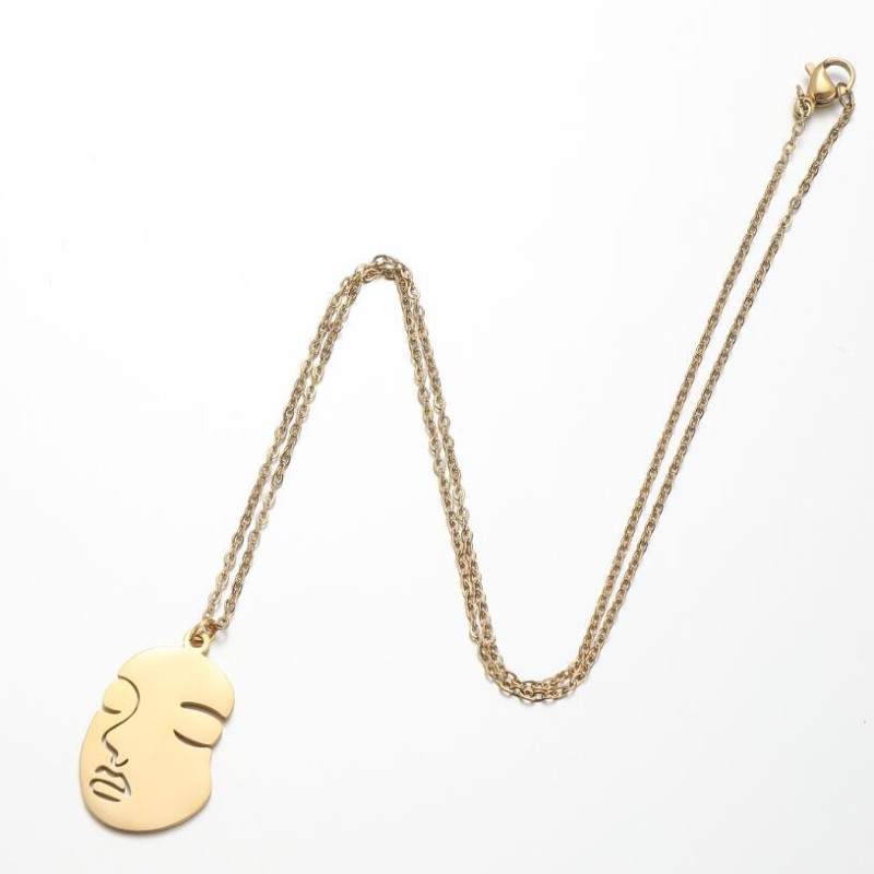 French new pattern pendant necklace, small fresh ins style clavicle chain design, fashionable and personalized necklace