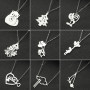 French new pattern pendant necklace, small fresh ins style clavicle chain design, fashionable and personalized necklace