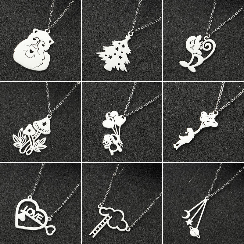 French new pattern pendant necklace, small fresh ins style clavicle chain design, fashionable and personalized necklace