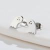 European and American Amazon new animal earrings retro ins style 18K gold cute ghost dinosaur giraffe earrings
