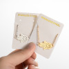 Japanese and Korean version of aircraft diamond blade pendant fashion geometric simple love-shaped couple bracelet design sense niche