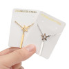 18K gold retro Korean fashion simple geometric love star necklace eight-character wine bottle neck necklace women's wholesale