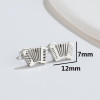 Cross-border new retro horn accordion earrings ins personalized music headphones singing microphone hip-hop earrings