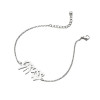 European and American cross-border new style gothic retro English monogram baby girl angel angel pendant bracelet