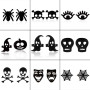 European and American cross-border earrings simple fashion Halloween pumpkin ghost skull spider web earrings wholesale