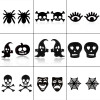 European and American cross-border earrings simple fashion Halloween pumpkin ghost skull spider web earrings wholesale