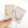 Korean fashion simple geometric hollow origami love-shaped pendant bracelet ins female niche light luxury bestie bracelet
