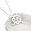 European and American Halloween new fashion pirate skull pendant necklace ins women's versatile accessories cross-border accessories