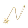 European and American Halloween new fashion pirate skull pendant necklace ins women's versatile accessories cross-border accessories