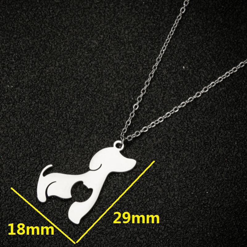 Korean Fashion New Cute Animals Rabbit Cat Dog Unicorn Pendant Necklace Wholesale Female Niche Light Luxury
