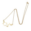 European and American new fashion chemical molecule pendant necklace for women polygonal flower leaves stainless steel jewelry wholesale