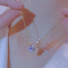 I have you all the way necklace for women 2022 new thin chain clavicle chain light luxury niche high-end necklace deer shape