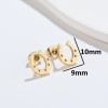 Fashionable stainless steel horseshoe earrings geometric simple U-shaped retro ear jewelry wholesale cross-border new foreign trade jewelry