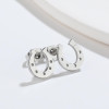 Fashionable stainless steel horseshoe earrings geometric simple U-shaped retro ear jewelry wholesale cross-border new foreign trade jewelry
