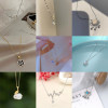 Commuting style fashionable girl necklace, versatile and sweet student internet celebrity popular wholesale pendant light luxury niche female necklace