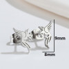 Japanese and Korean French retro phoenix earrings simple mini personalized animal 18K gold electroplated earrings earrings wholesale