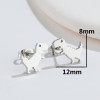 Cute Tyrannosaurus Rex Dinosaur Earrings Mini Simple Stainless Small Animal Earrings Cross-border E-commerce New Earrings Wholesale