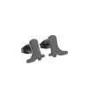 Korean stainless steel material, temperament, personality, simple boots, geometric love, smiley face earrings, student versatile ear jewelry