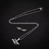 Stainless steel Korean style love set cross-border wish new three-piece set one-arrow heart necklace earrings heart jewelry