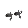Stainless steel 18K gold electroplated star earrings ins style fashionable simple earrings sweet geometric temperament earrings