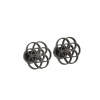 Fresh Korean retro flower earrings ins French stainless steel new rotating geometric round earrings in stock