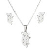 Forest style small fresh stainless steel animal earrings ins new cute koala simple pendant two-piece set of jewelry