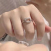 New personality, really cute and sweet Japanese and Korean kt cat ring girl cartoon soft girl ring bestie simple gift to girlfriend