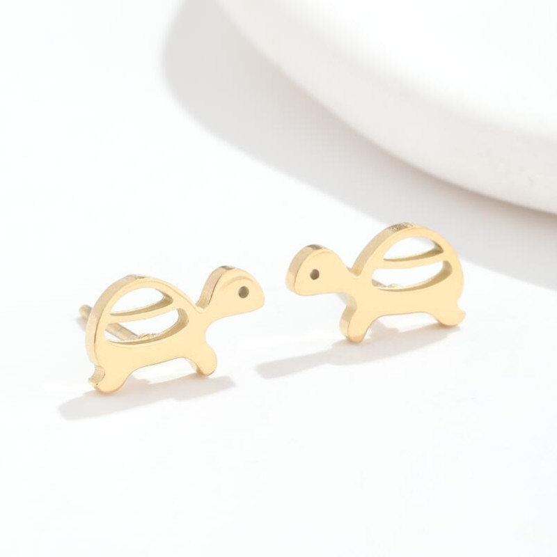 Cross-border jewelry Korean version simple personalized turtle earrings ins fashion cute marine animal earrings ready batch