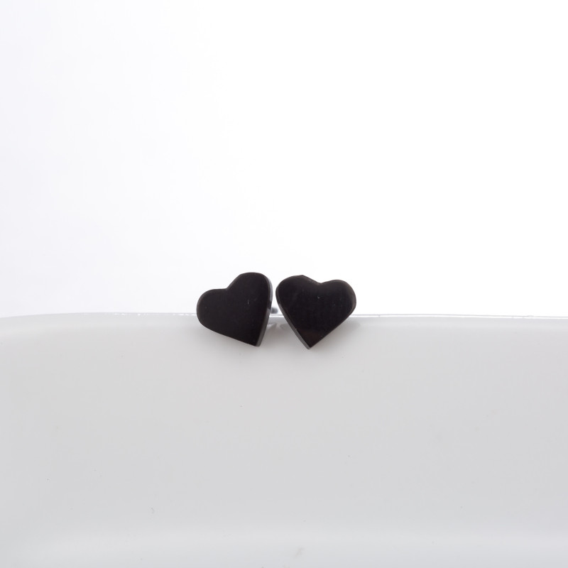 Stainless steel retro geometric simple love-shaped earrings cute and sweet daily simple ins style earrings hip hop